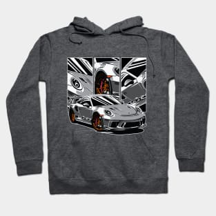 sports car illustrator Hoodie